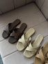 Criss Cross Slid-On Sandals